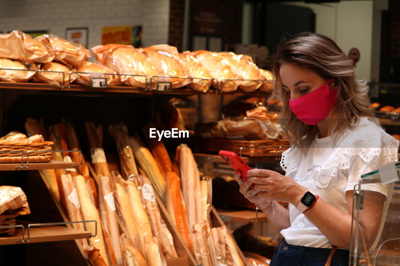 Woman in the supermarket