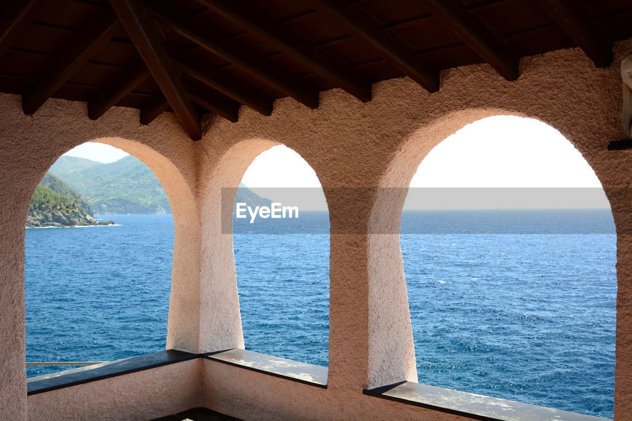 View from punta della madonnina. bonassola. la spezia province. liguria. italy