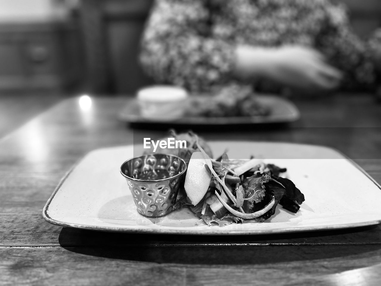 black, food and drink, plate, food, table, black and white, indoors, no people, white, monochrome photography, freshness, monochrome, focus on foreground, selective focus, healthy eating, still life, wellbeing