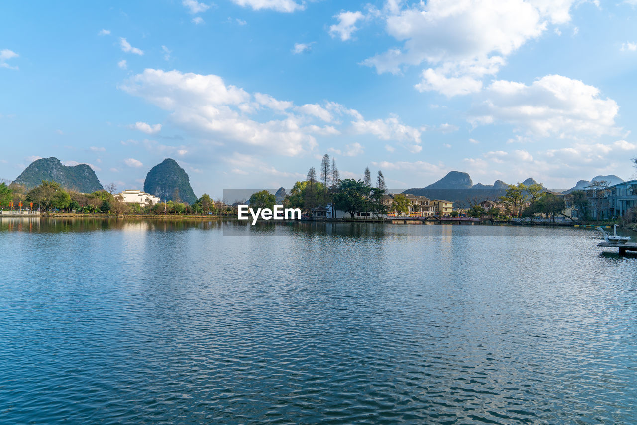 Mountains and lakes in guilin, guangxi, china