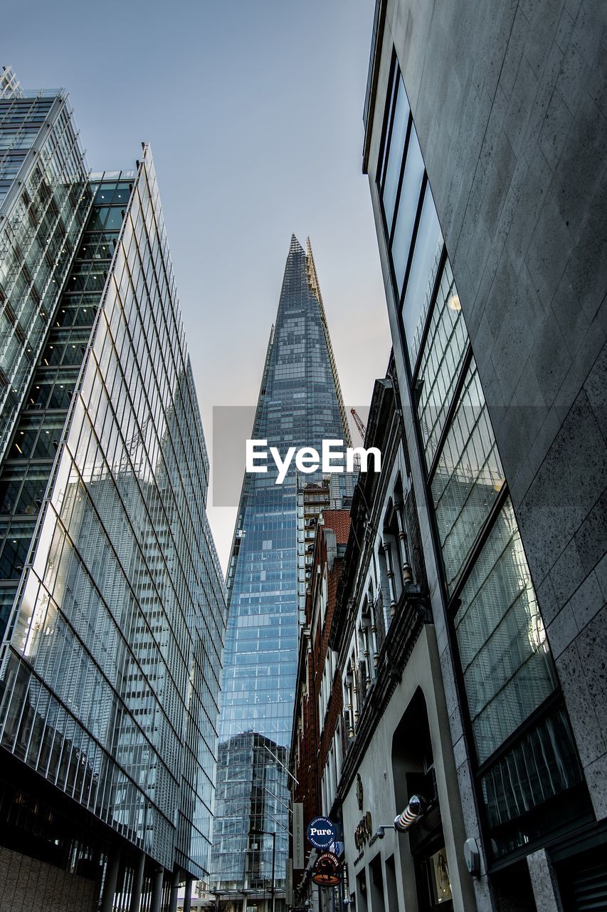 LOW ANGLE VIEW OF BUILDINGS AGAINST SKY