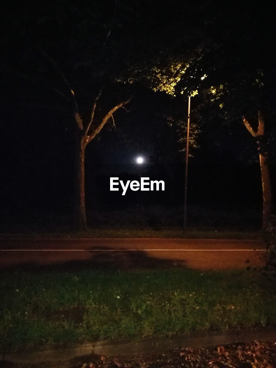 VIEW OF MOON AT NIGHT