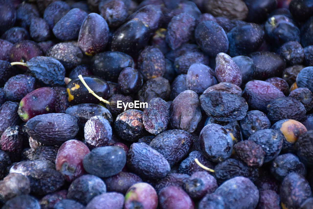 Full frame shot of berry fruits for sale at market