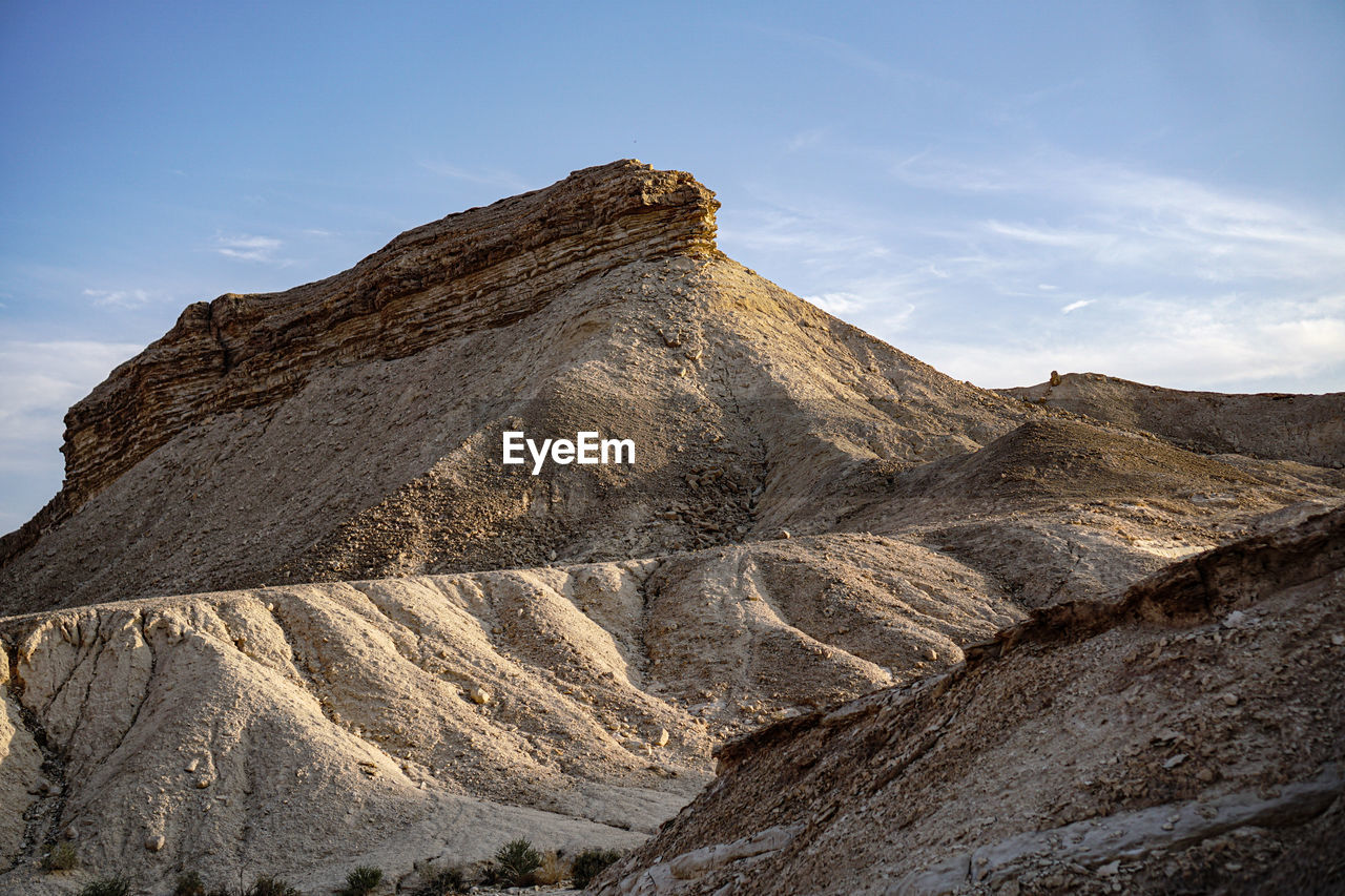 Scenic view of rocky mountains against sky