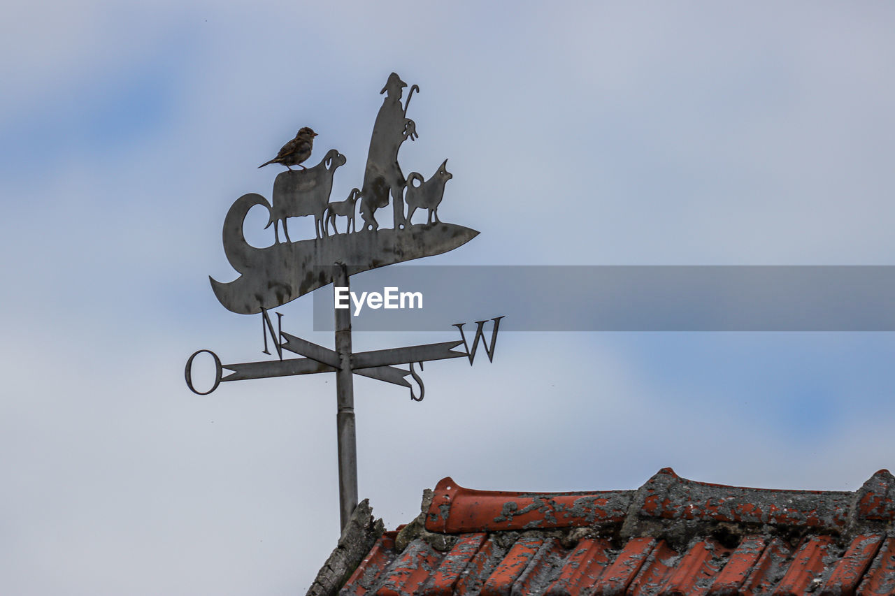 LOW ANGLE VIEW OF WEATHER VANE