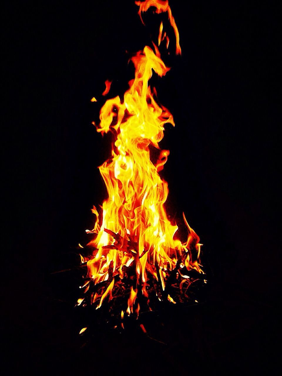 CLOSE-UP OF FIRE IN FIRE