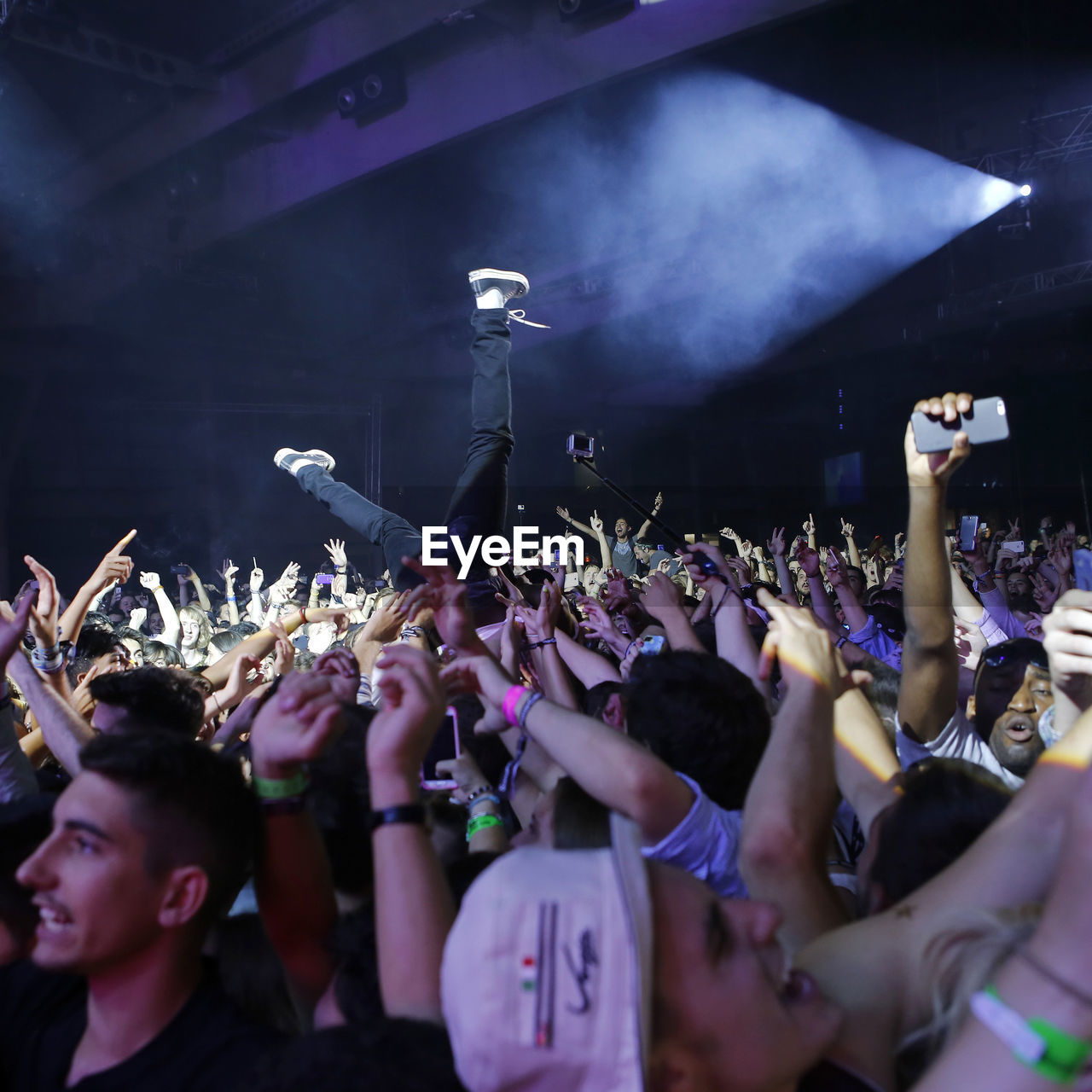 CROWD ENJOYING MUSIC CONCERT