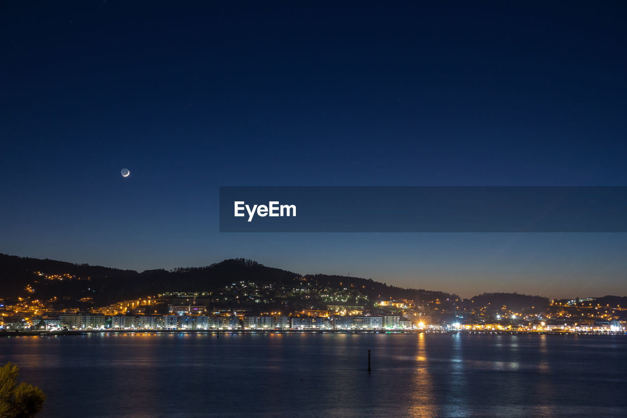 SCENIC VIEW OF RIVER AGAINST SKY AT NIGHT