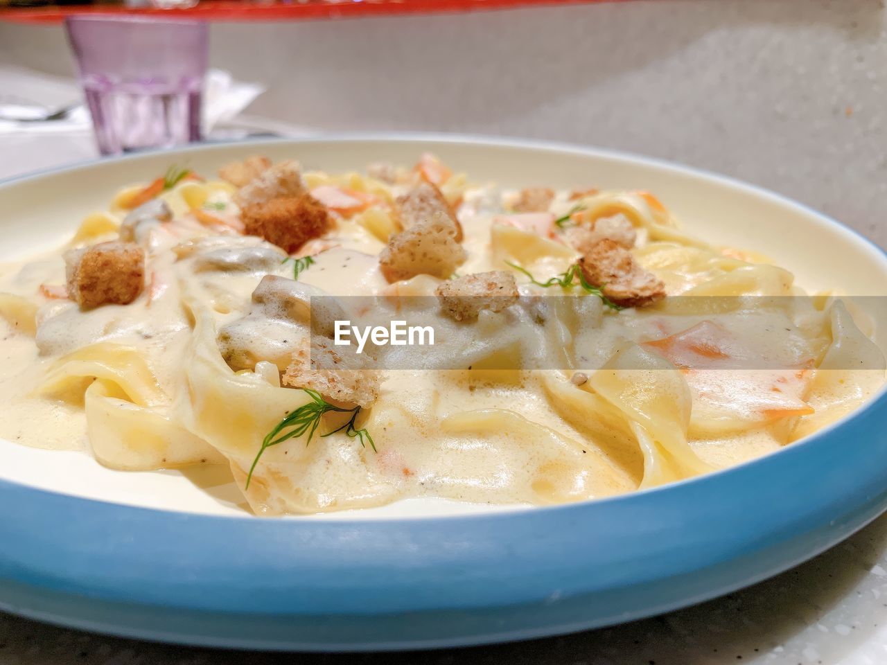 CLOSE-UP OF FOOD SERVED ON TABLE