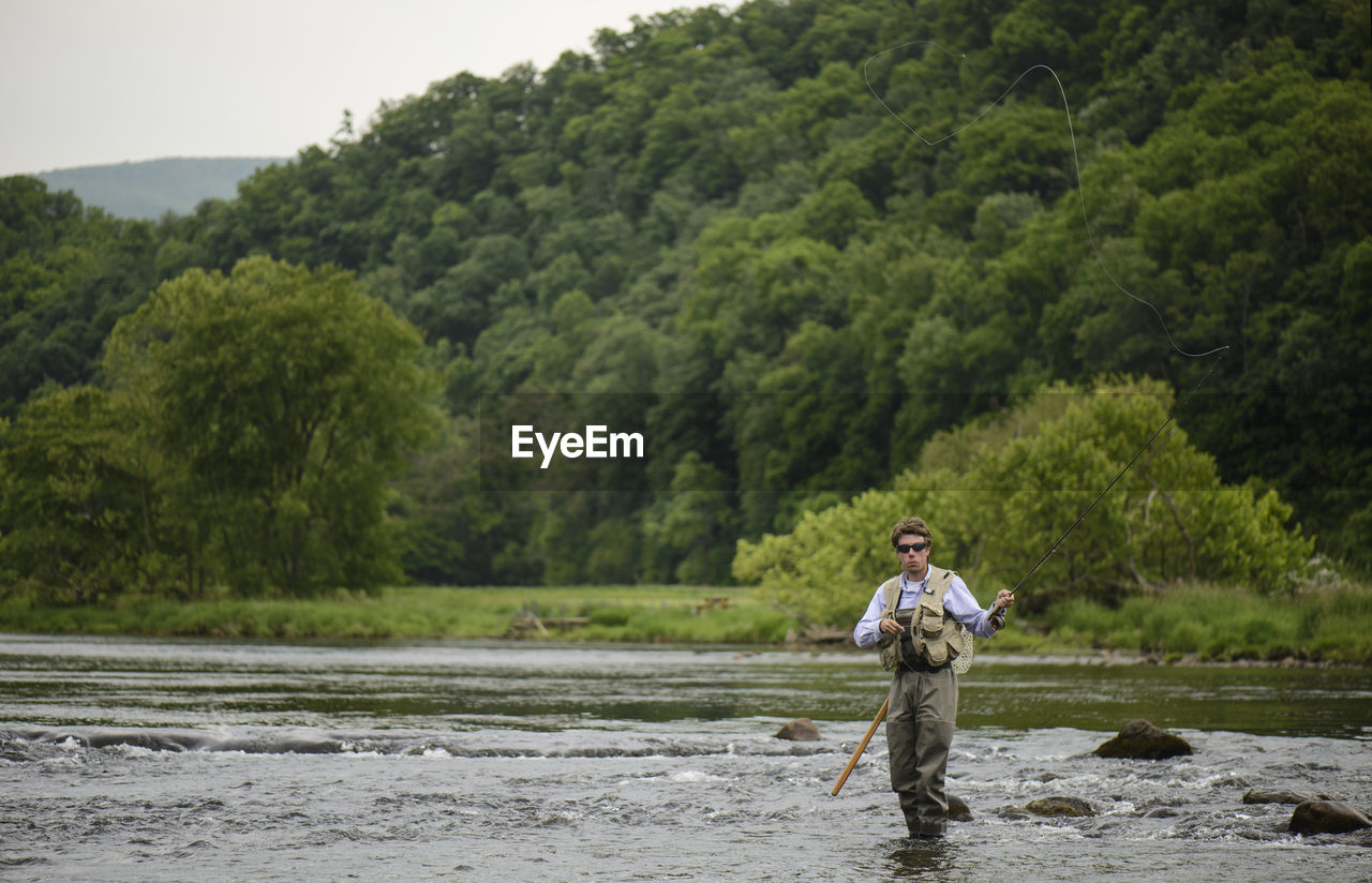 Flyfishing on a southeastern river