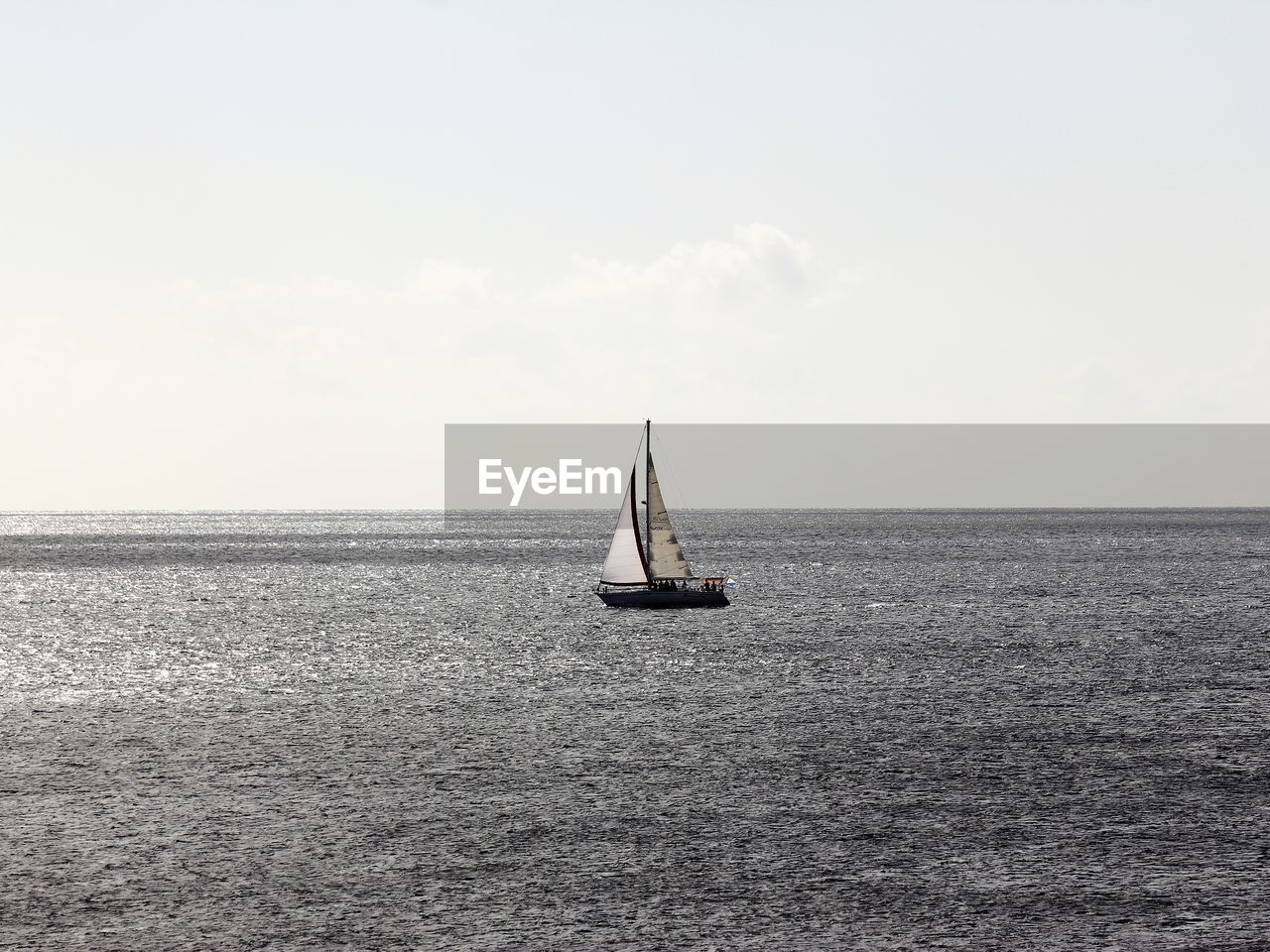 SAILBOATS SAILING IN SEA AGAINST SKY