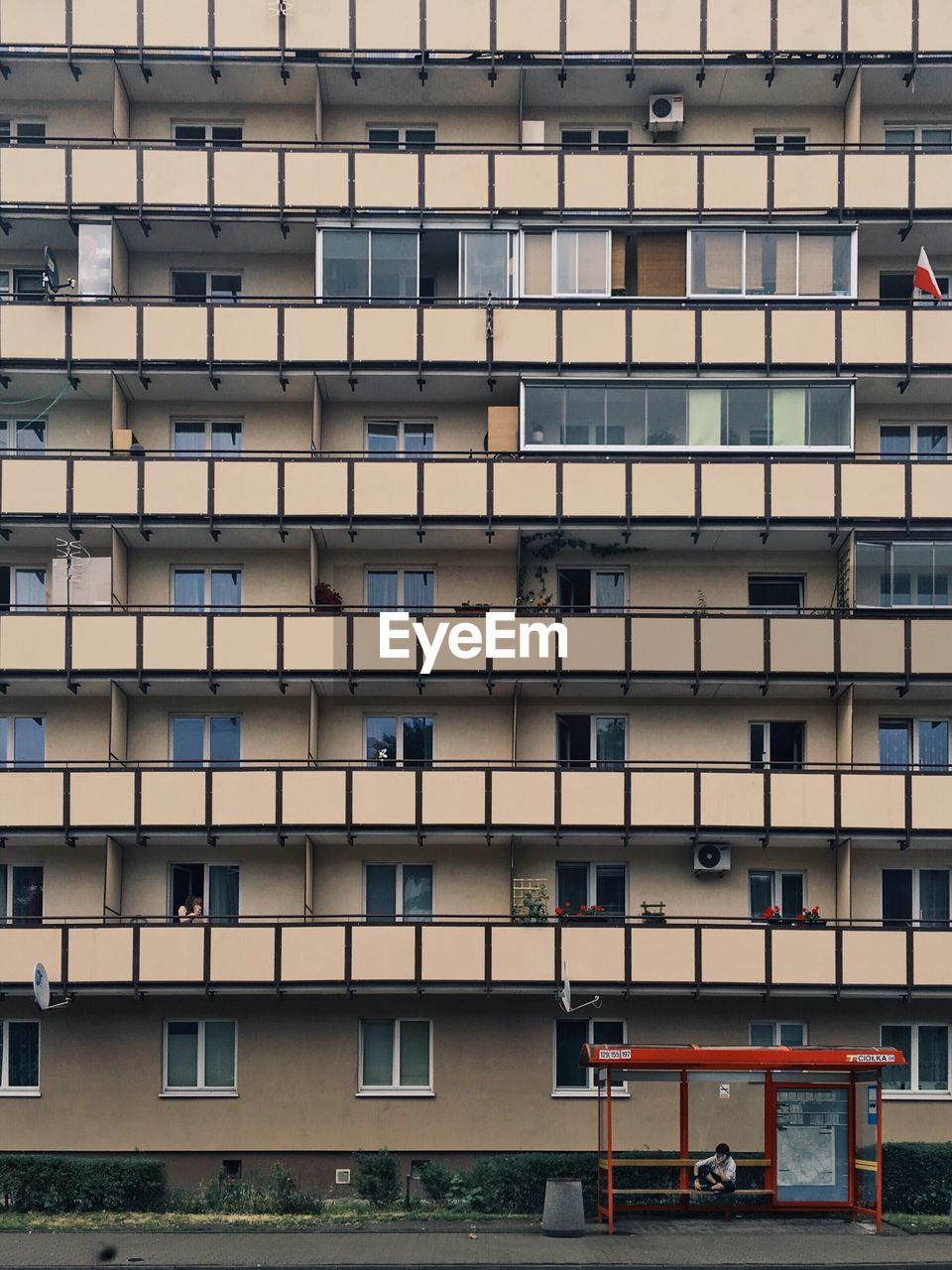 Full frame shot of residential building