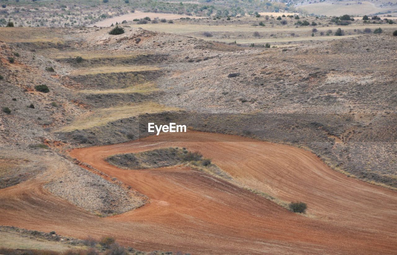 HIGH ANGLE VIEW OF DESERT