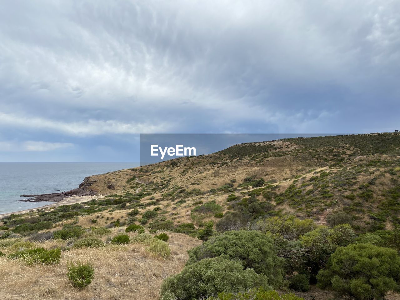 SCENIC VIEW OF SEA AND BEACH AGAINST SKY