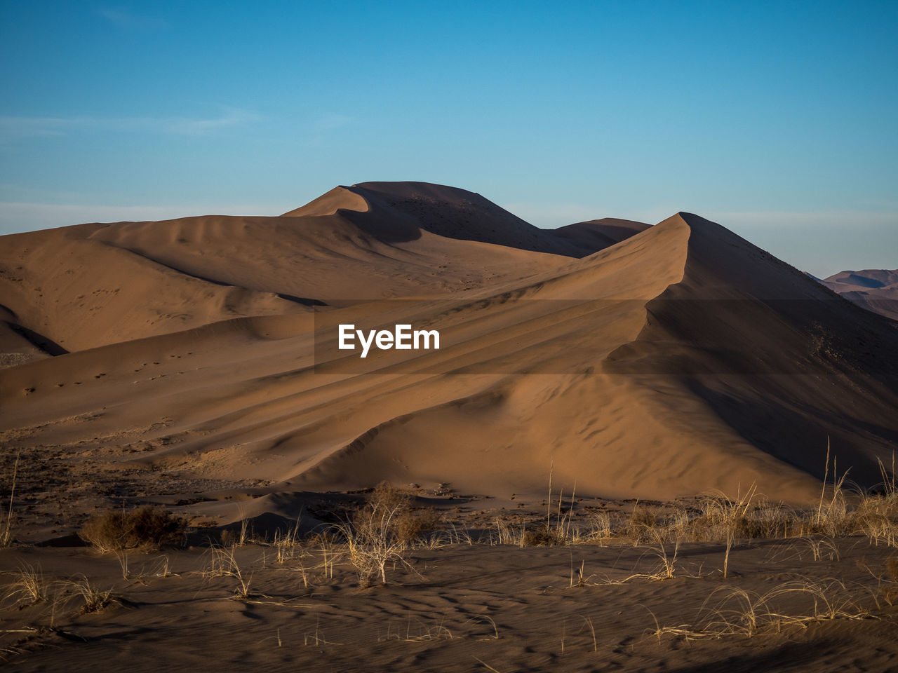 Sand dunes in the gobi dessert, china