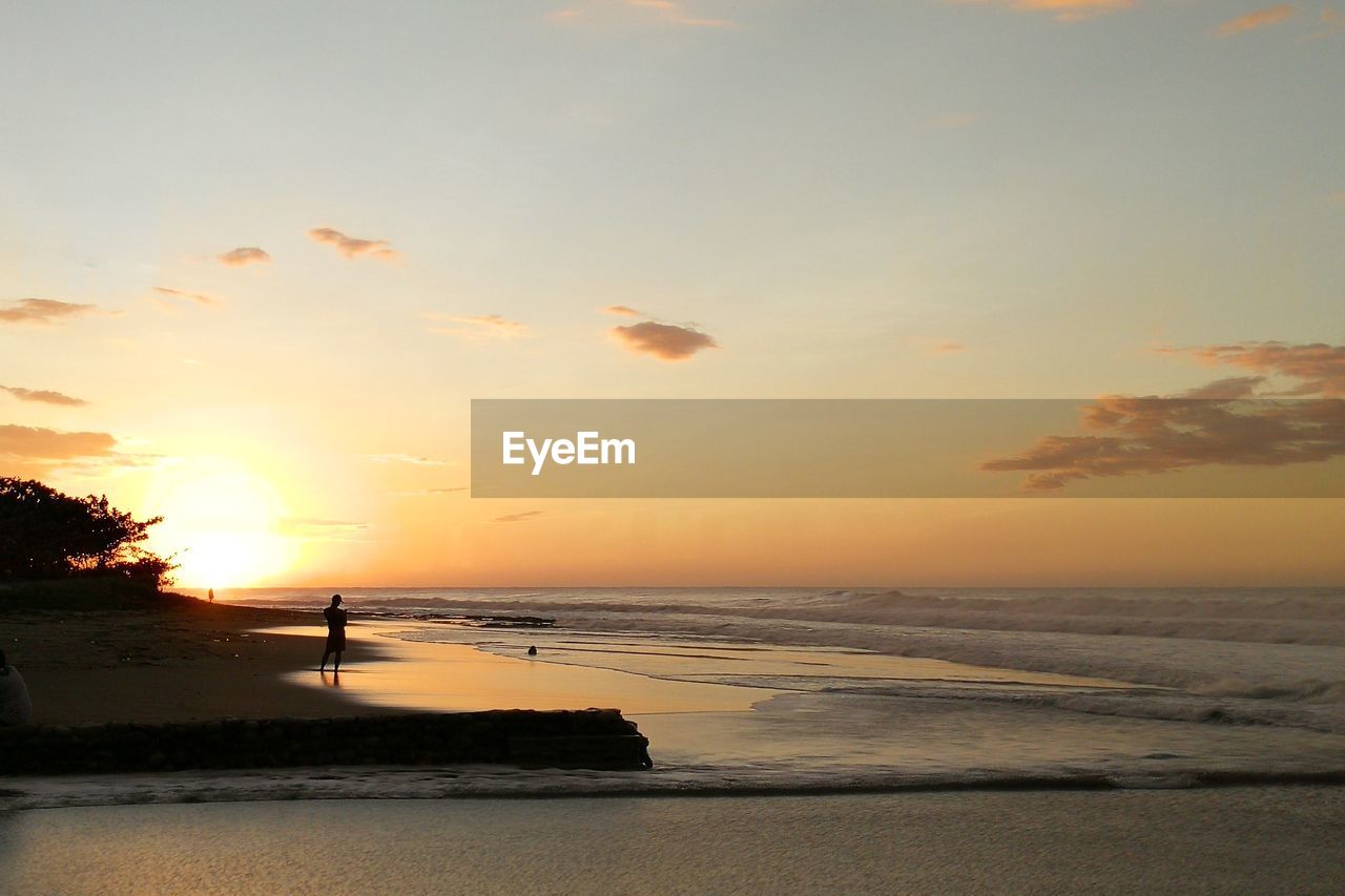 SCENIC VIEW OF SEA DURING SUNSET