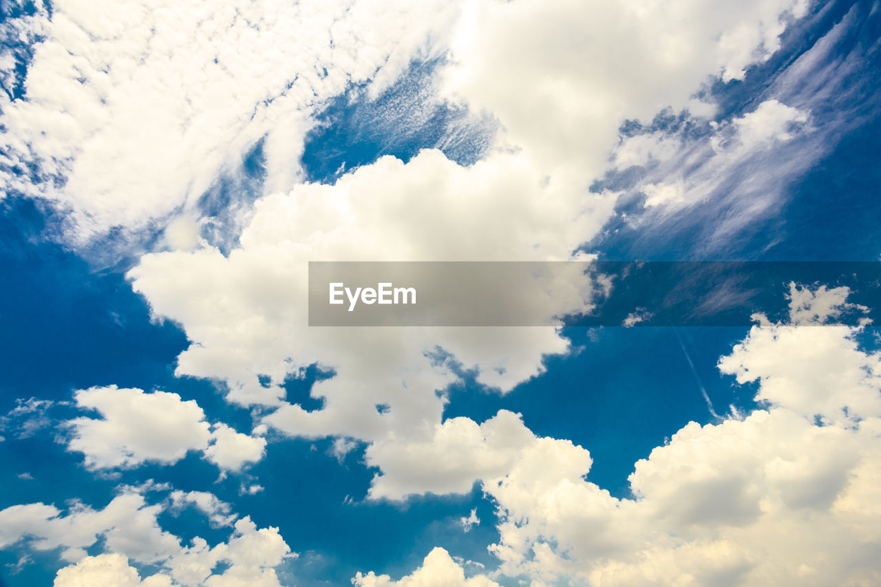 Low angle view of clouds in sky