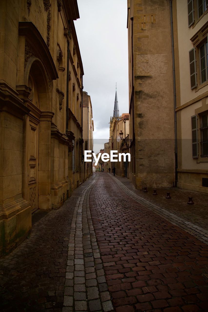 Alley amidst buildings