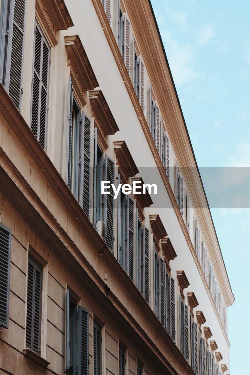 Low angle view of building against sky