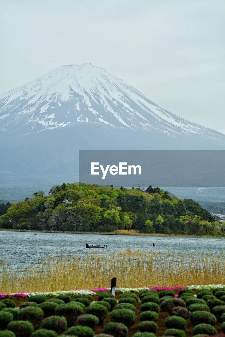 scenic view of mountains against clear sky