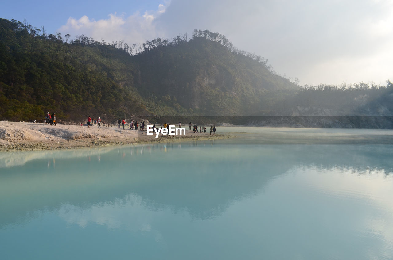 White crater, one of the tourist destination at ciwidey, west bandung, west java, indonesia