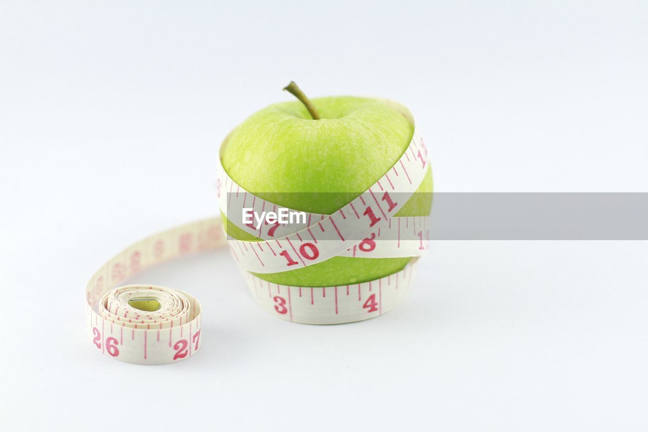 Apple and measure tape