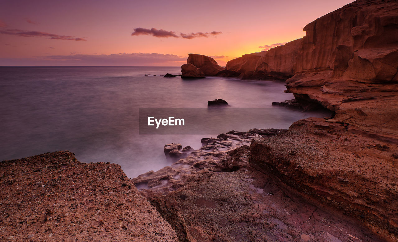 Tajao coast, tenerife, canary islands. spain