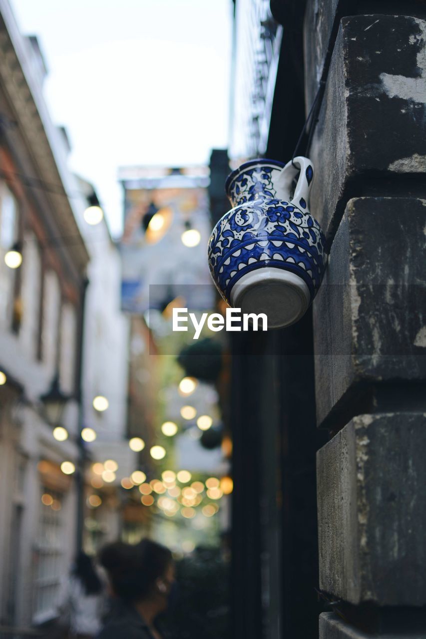 Hanging ceramic vase