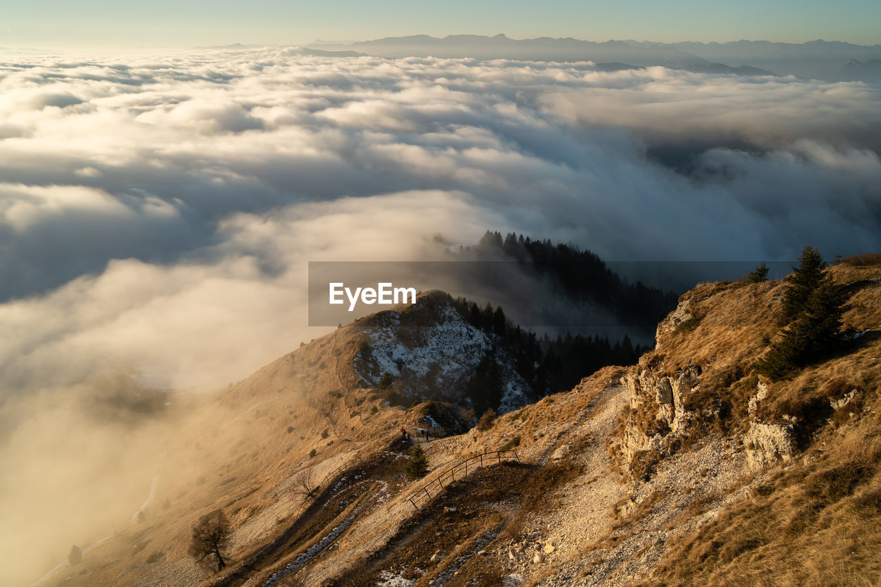 Scenic view of mountain against sky