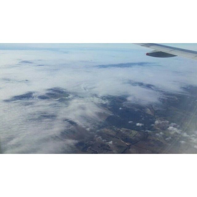 AERIAL VIEW OF SEA AND SKY