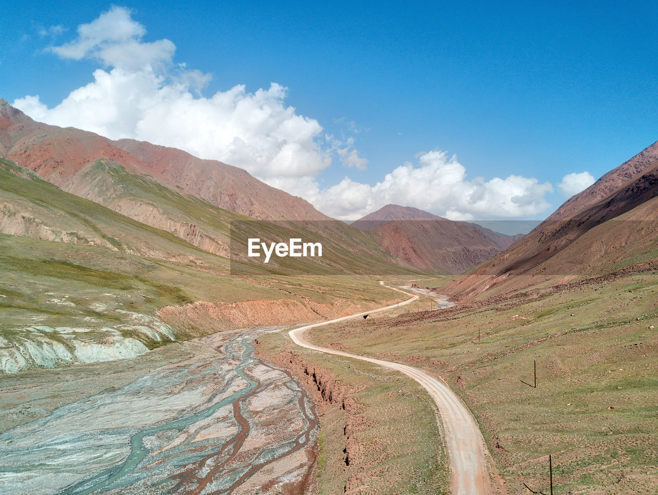 SCENIC VIEW OF ROAD AMIDST MOUNTAINS AGAINST SKY