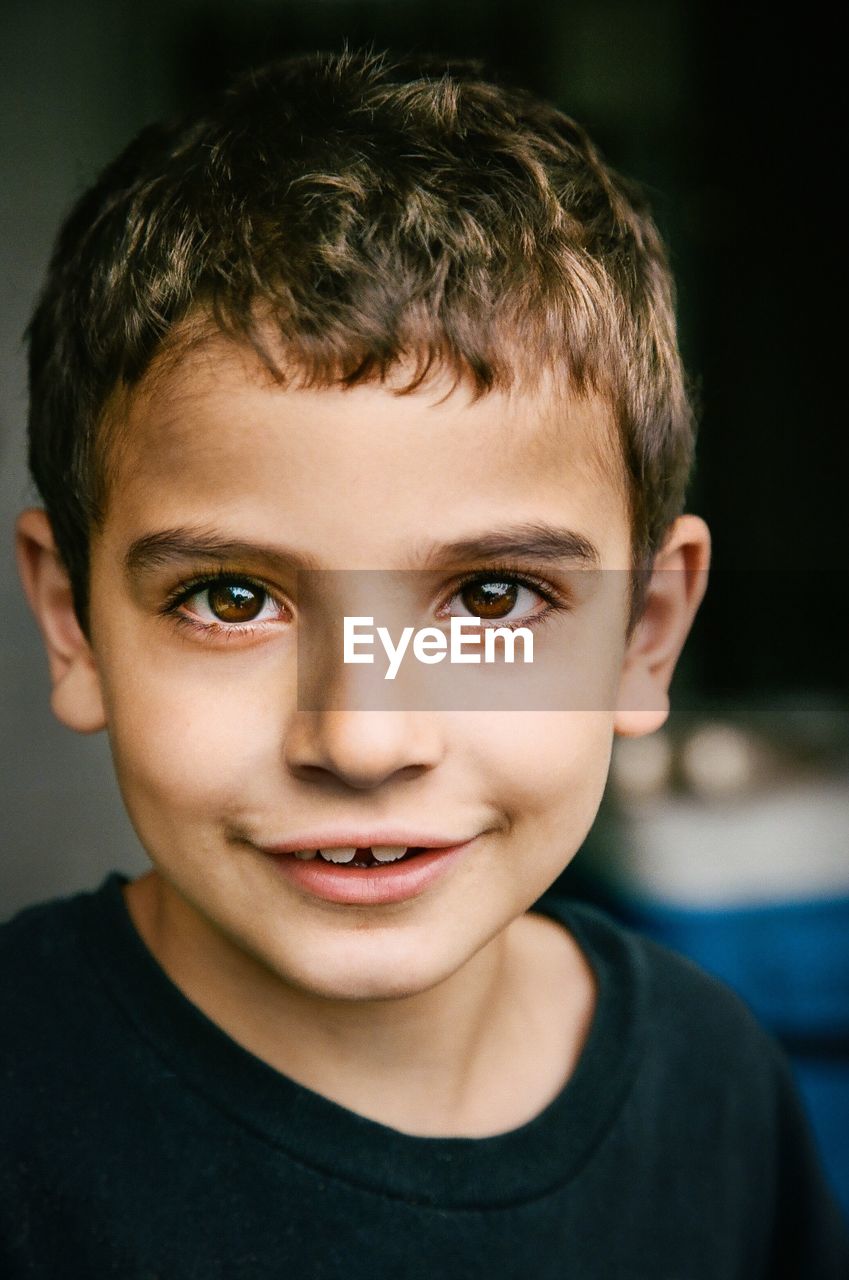 Close-up portrait of boy