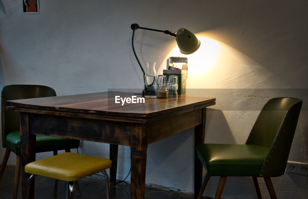 TABLE AND CHAIRS AT HOME