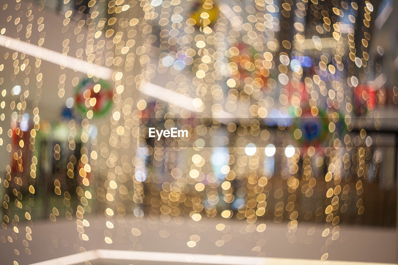 DEFOCUSED IMAGE OF LIGHTS