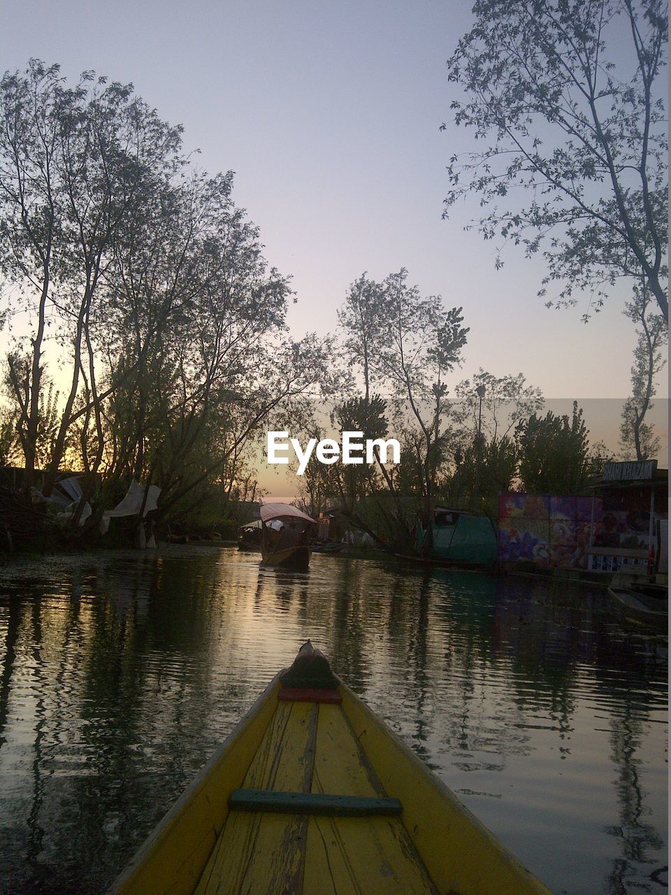 VIEW OF LAKE AT SUNSET