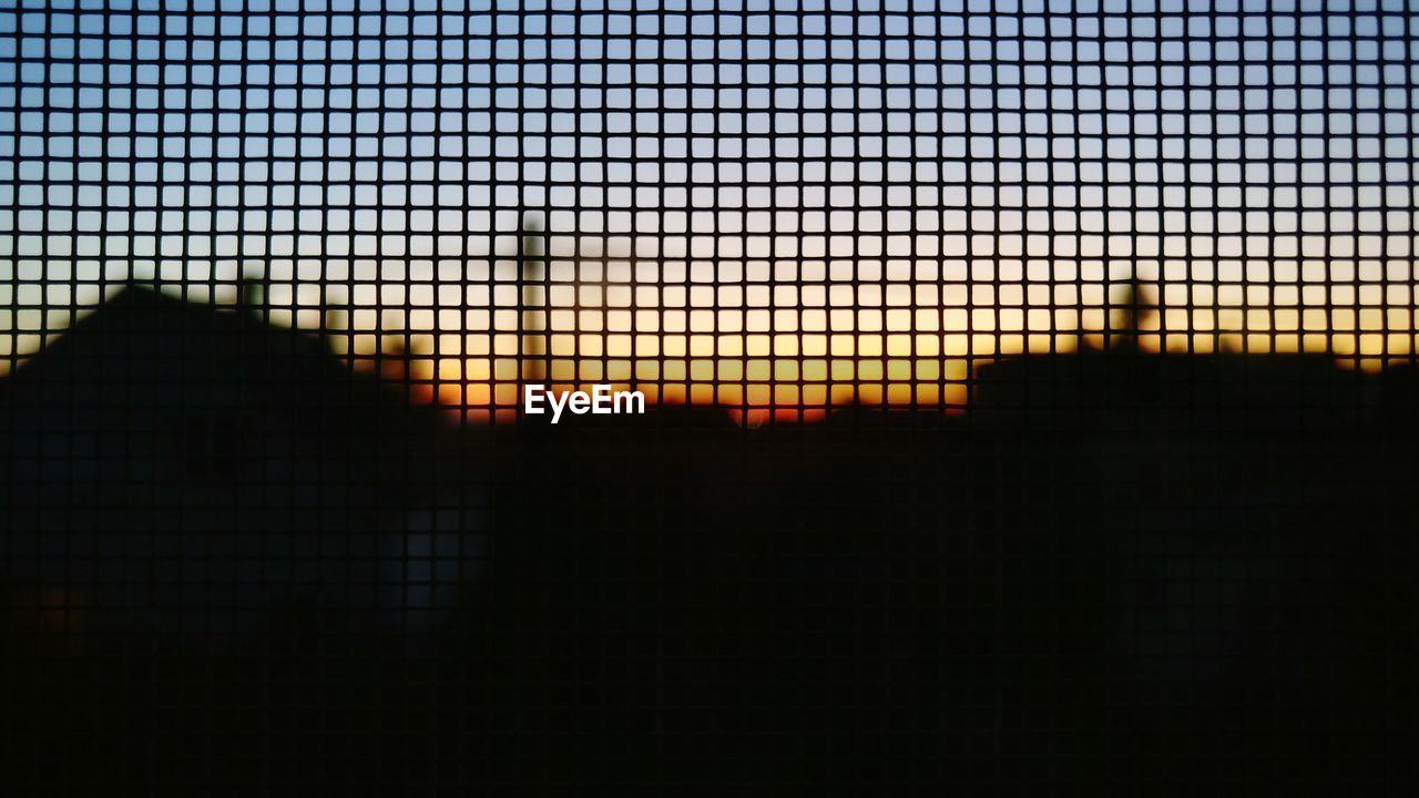 SILHOUETTE OF SUNSET