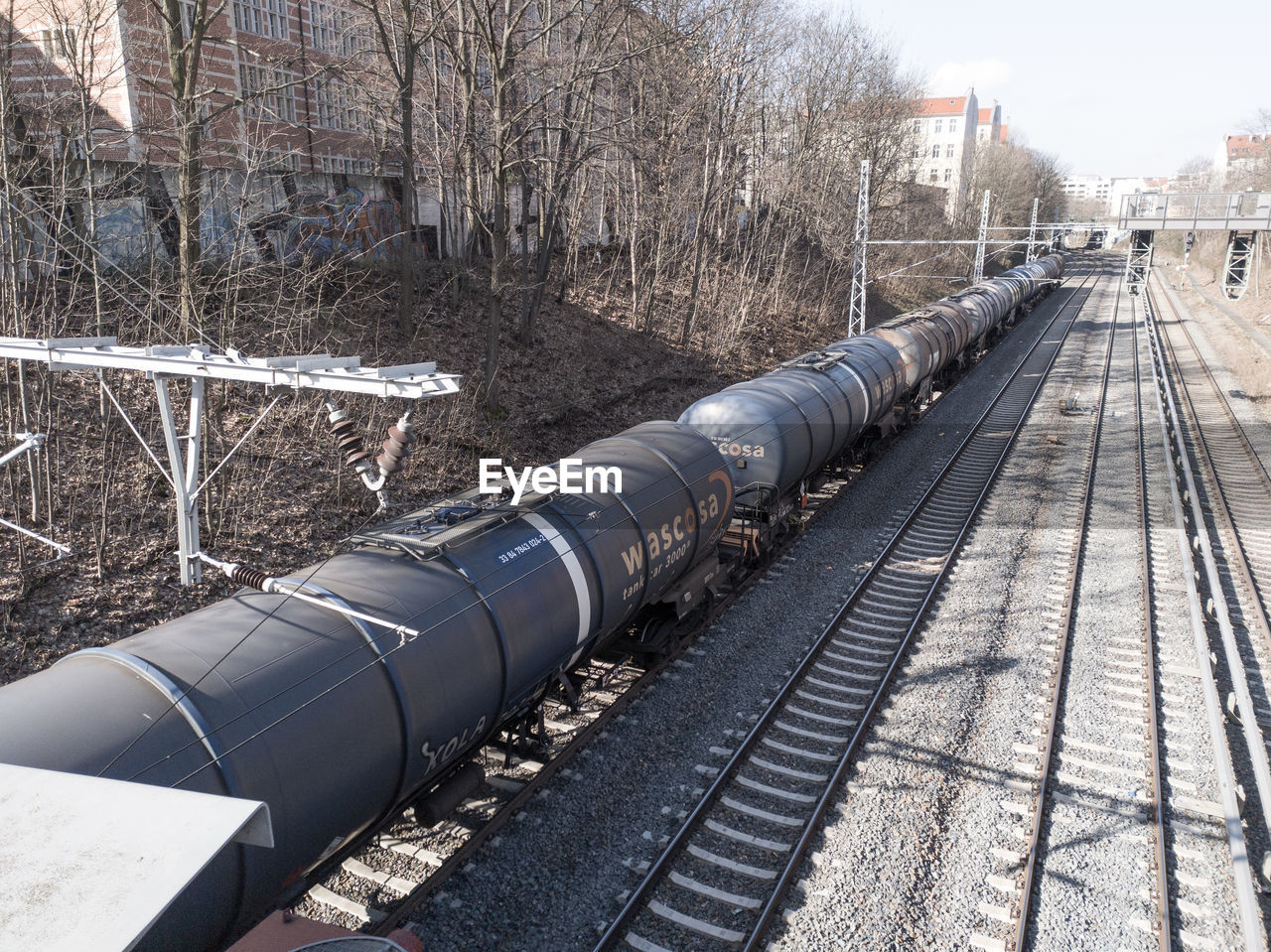 RAILROAD TRACKS IN WINTER