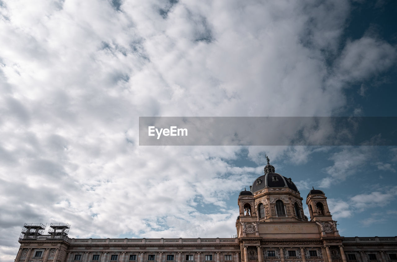 Low angle view of building against sky