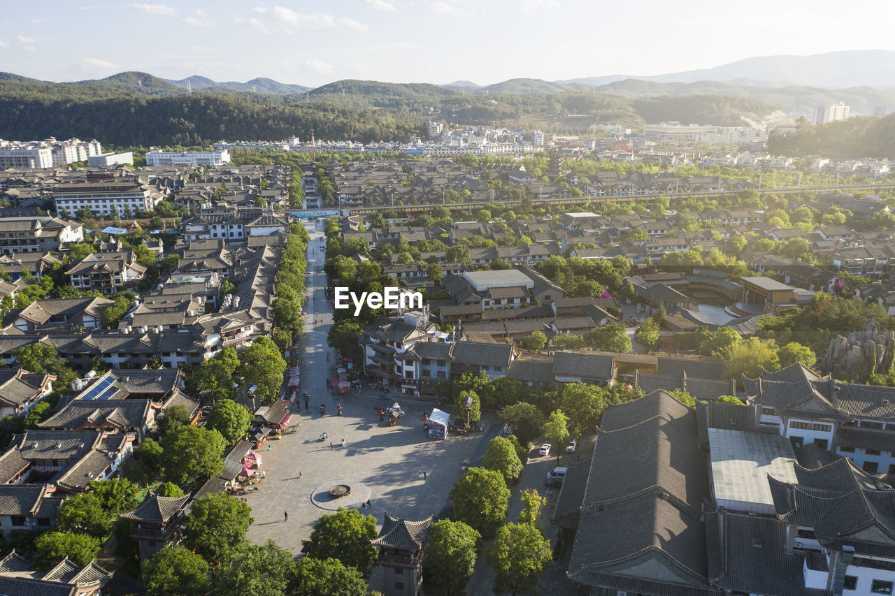 Aerial view of chuxiong