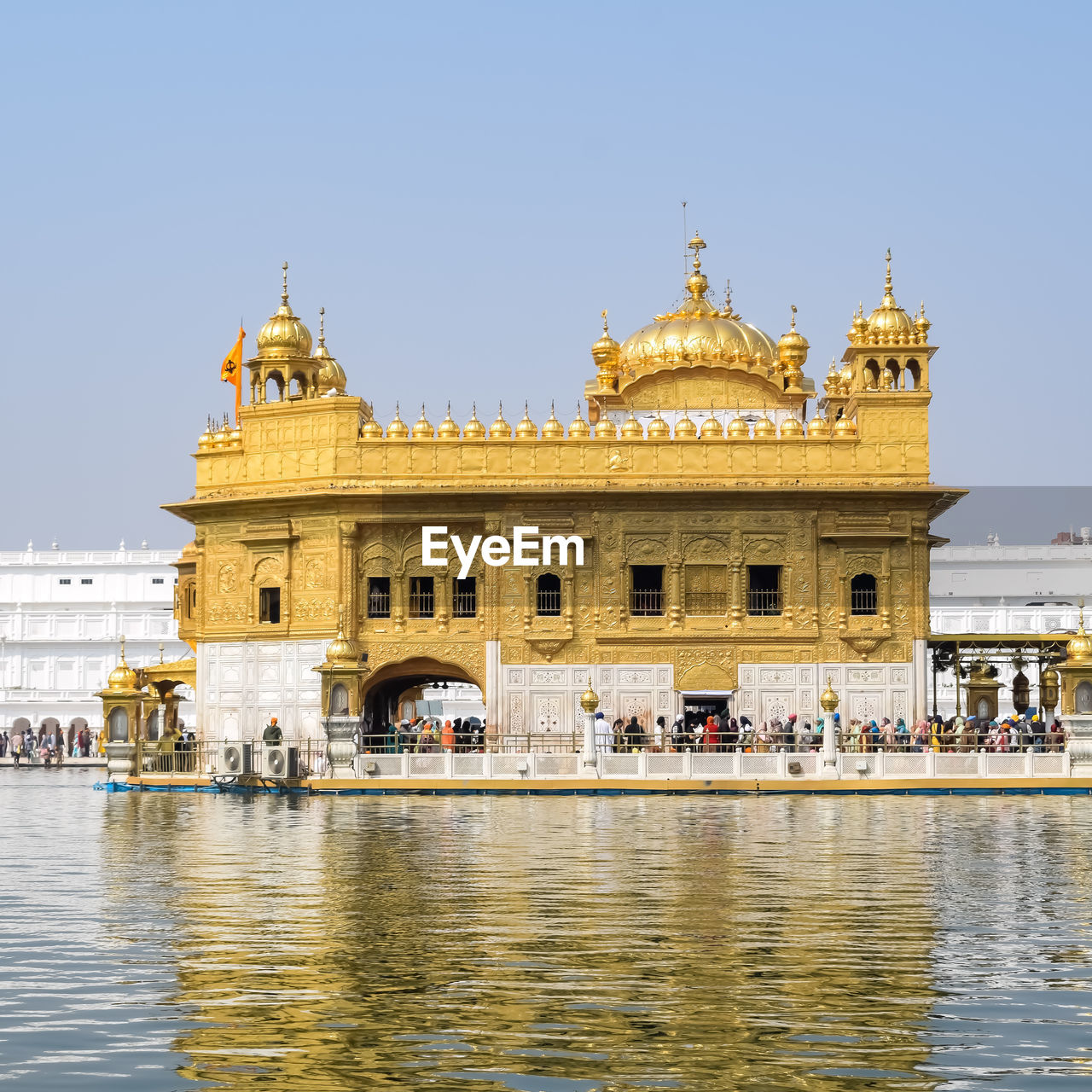 Beautiful view of golden temple 
 - harmandir sahib in amritsar, punjab, india, famous indian sikh