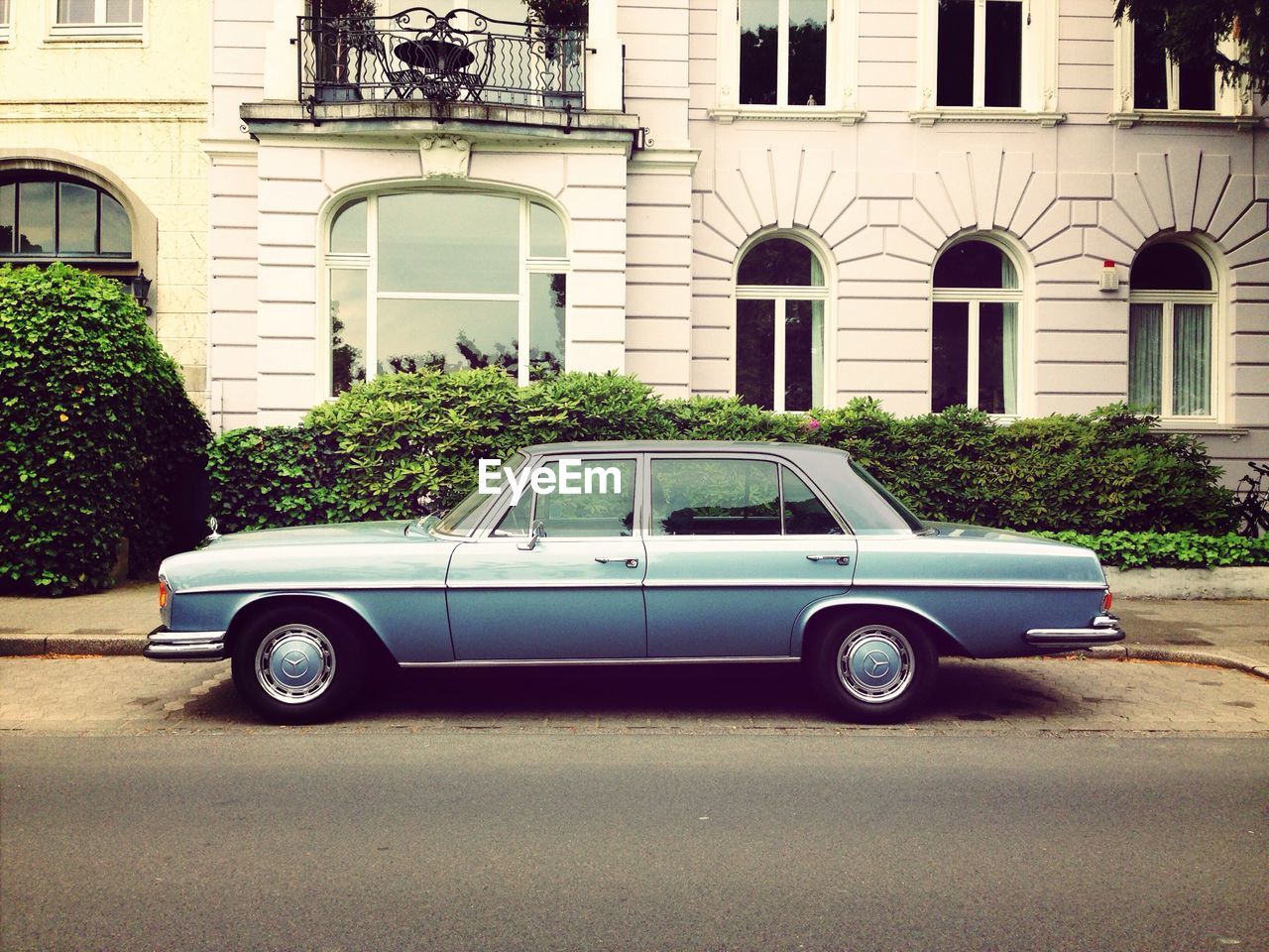 Car parked in front of building