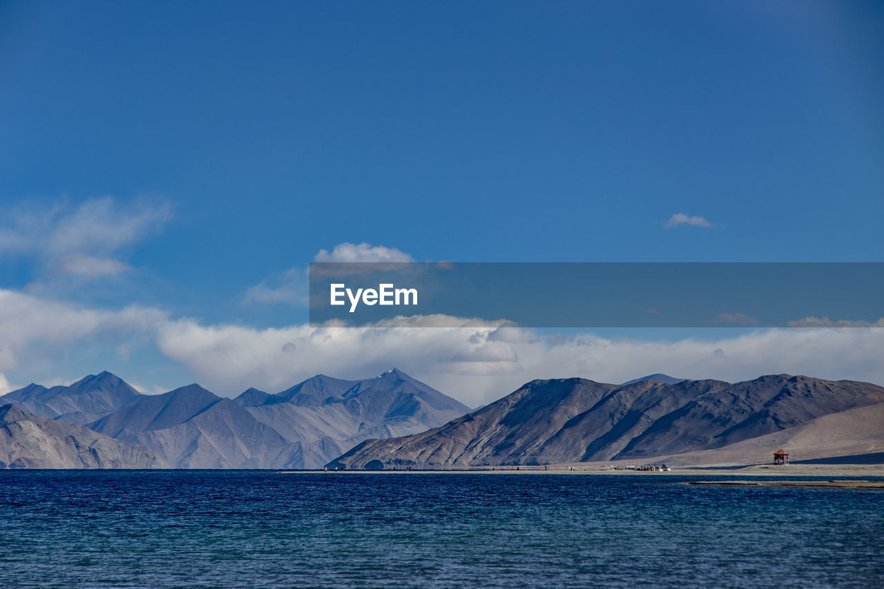 View of sea against cloudy sky