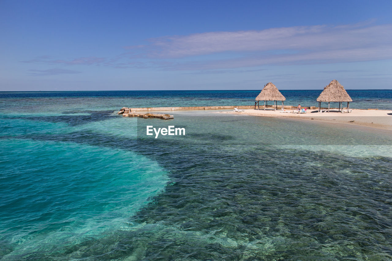 SCENIC VIEW OF SEA AGAINST BLUE SKY
