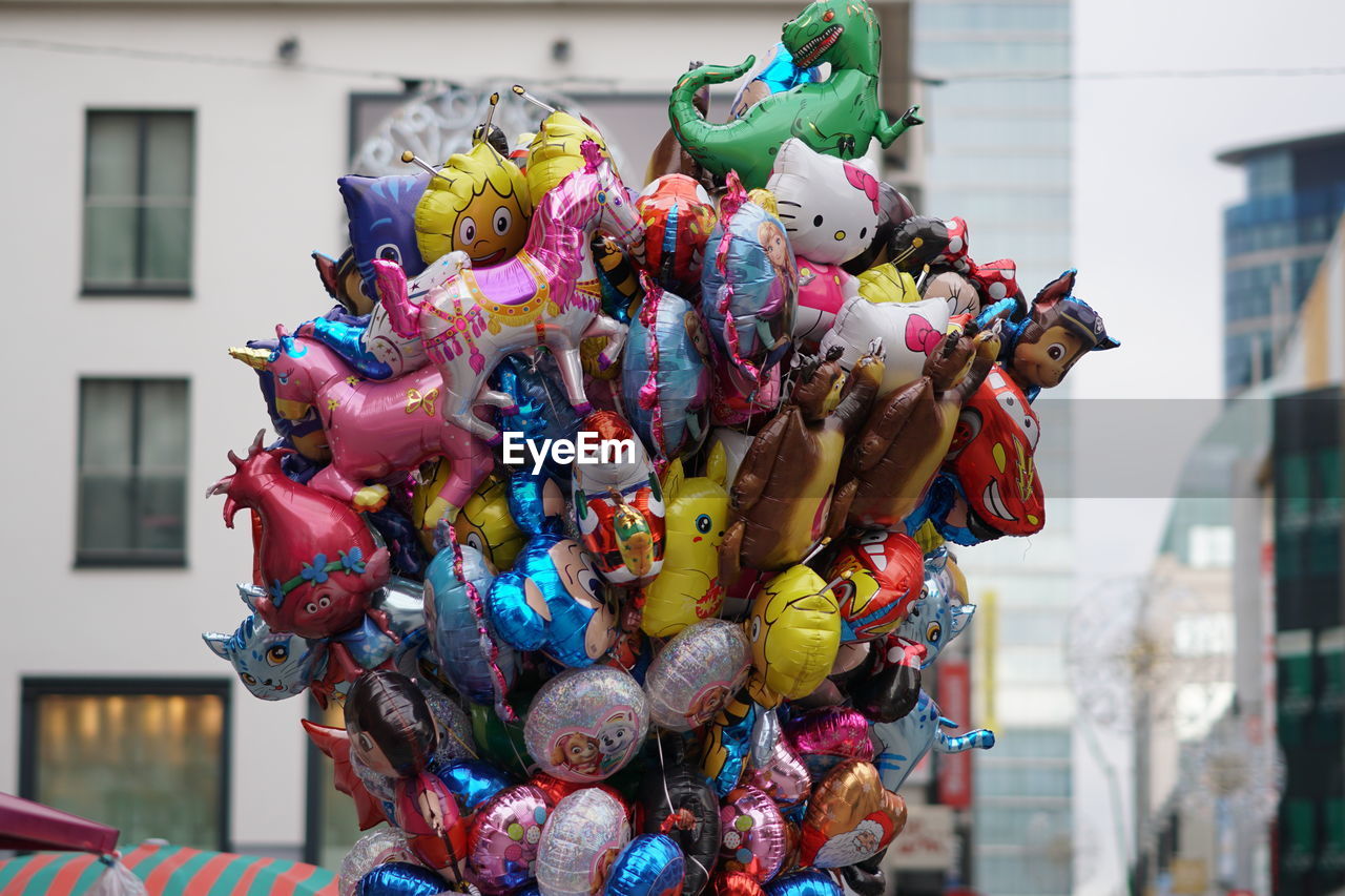 Balloons in the shape of popular cartoons for sale