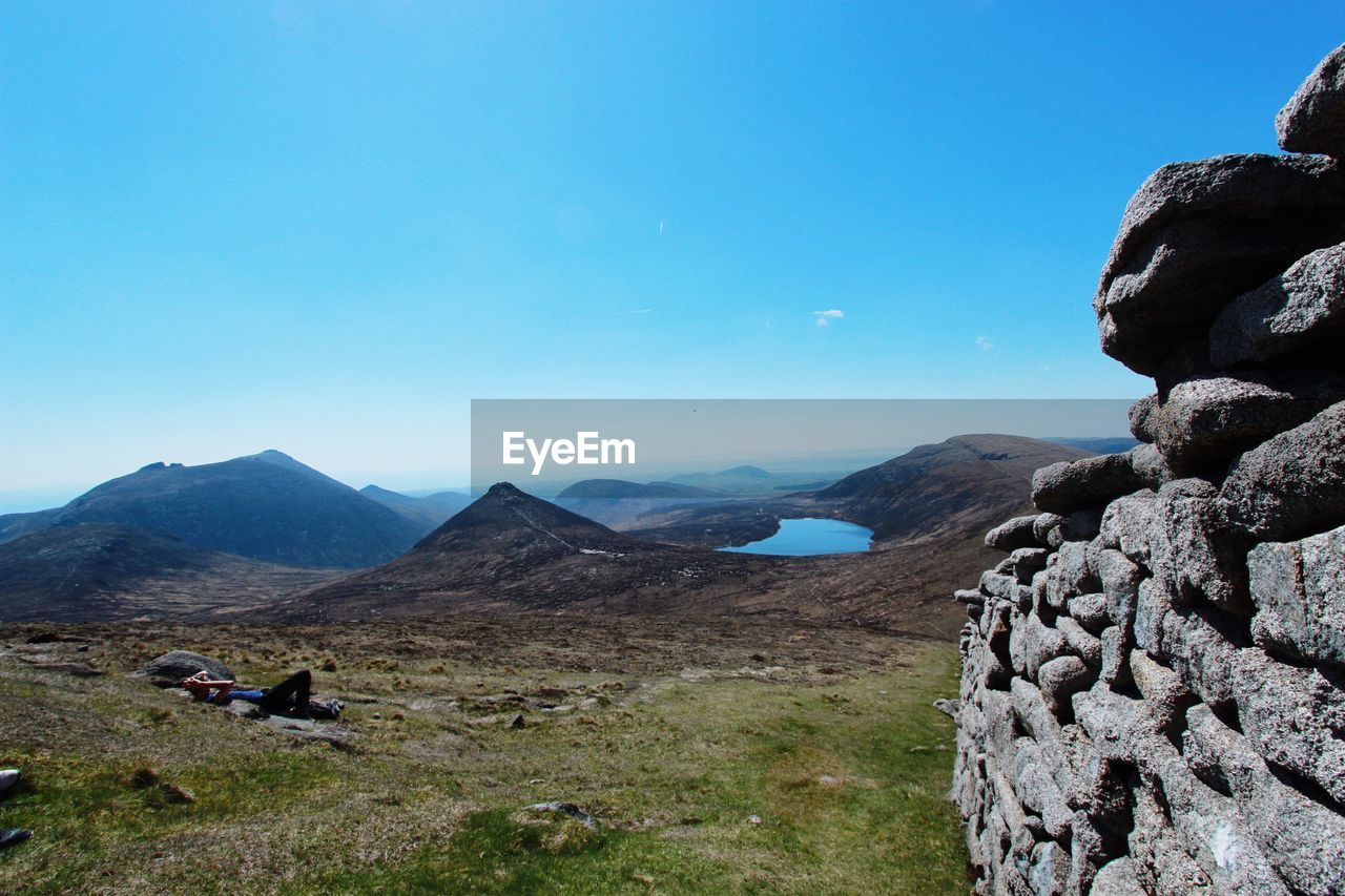 VIEW OF LANDSCAPE AGAINST BLUE SKY