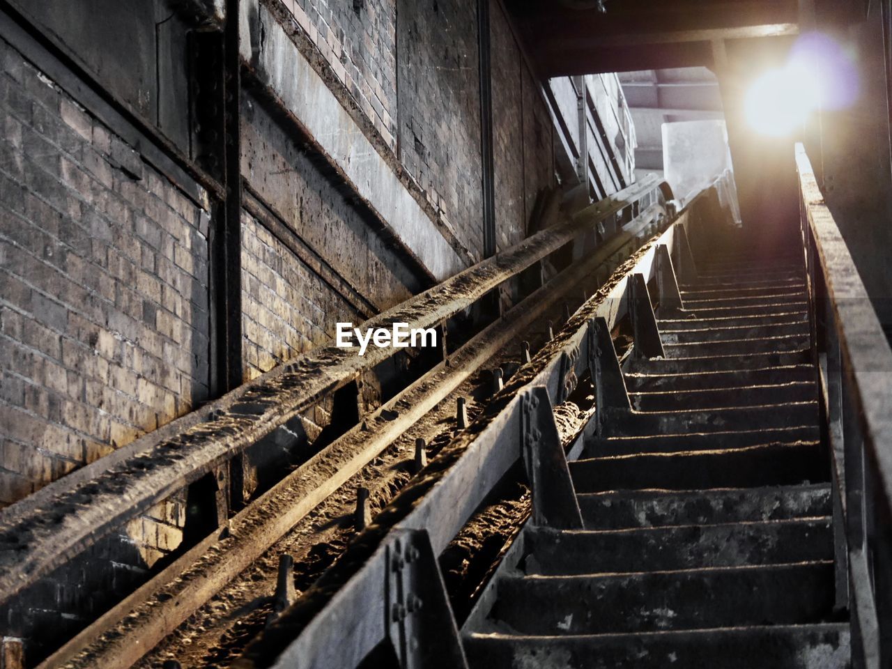 Low angle view of staircase in building