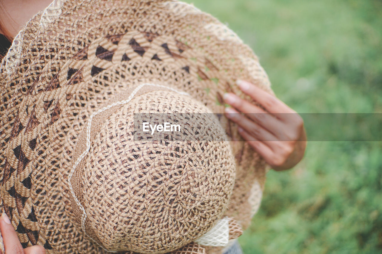 Knitted hat and summer