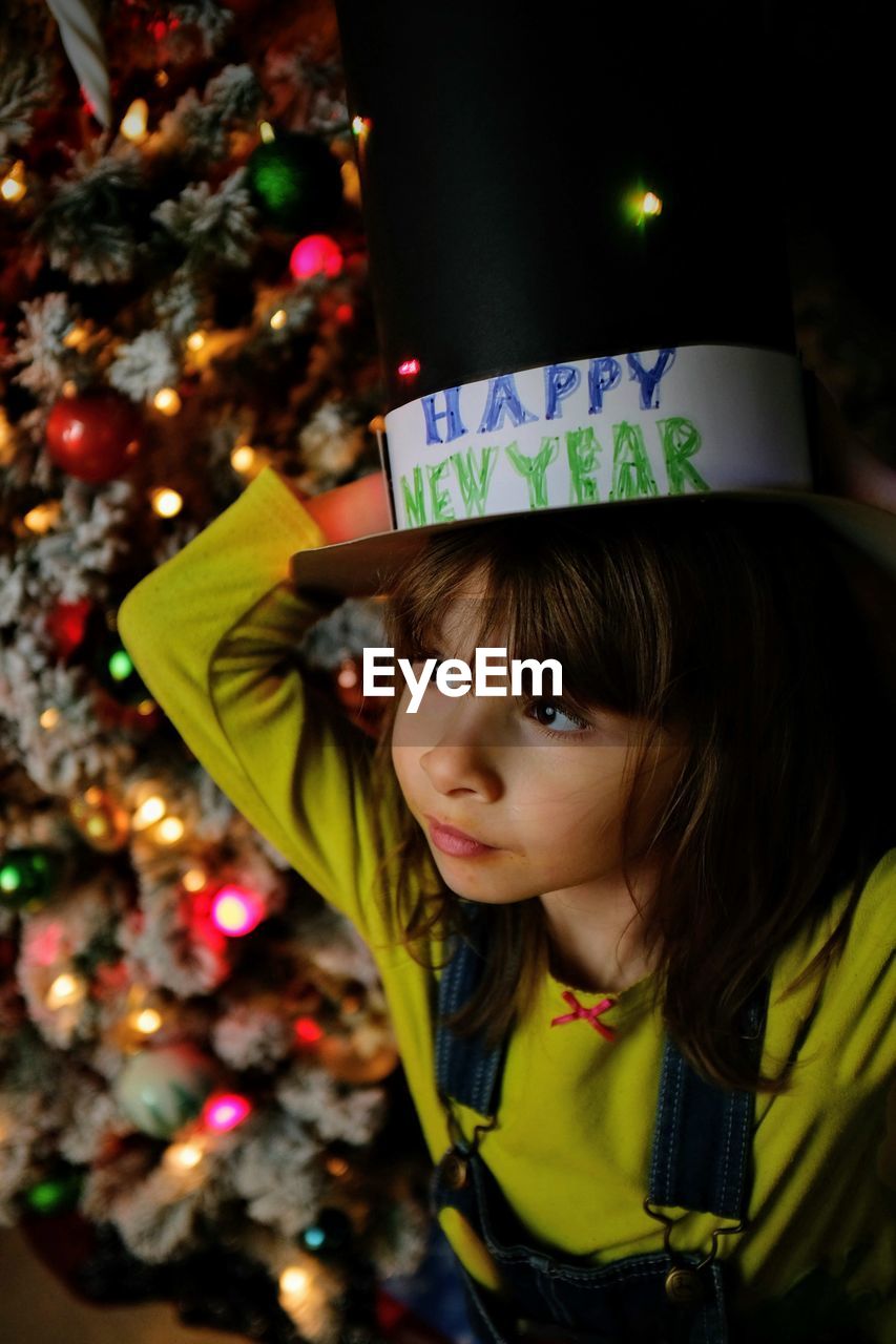 CLOSE-UP PORTRAIT OF GIRL WITH TEXT