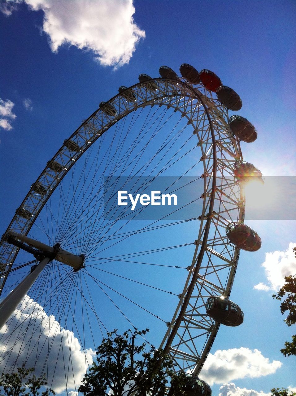 LOW ANGLE VIEW OF FERRIS WHEEL AGAINST SKY