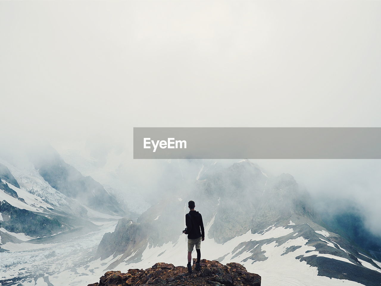 Man standing on mountain